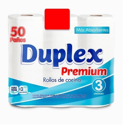 ROLLO DE COCINA DUPLEX  PREMIUM 3 X 50